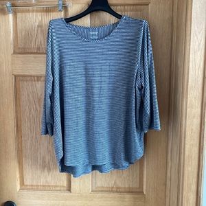 Plus size striped tee